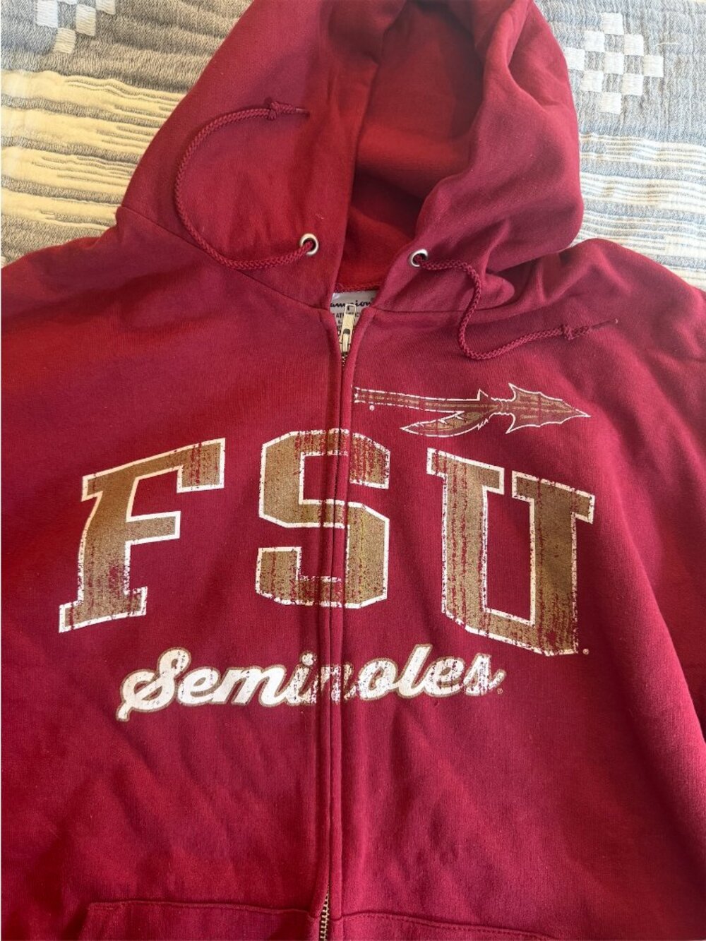 Florida State Seminoles full-zip hoodie by Champion - L